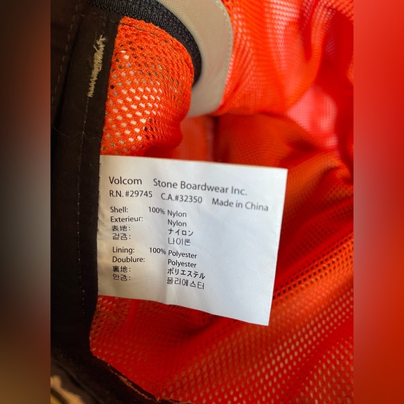 Volcom Snow Pants Adult Medium Brown Thermonite Snowboarding Skiing Mens Size M - Picture 10 of 10